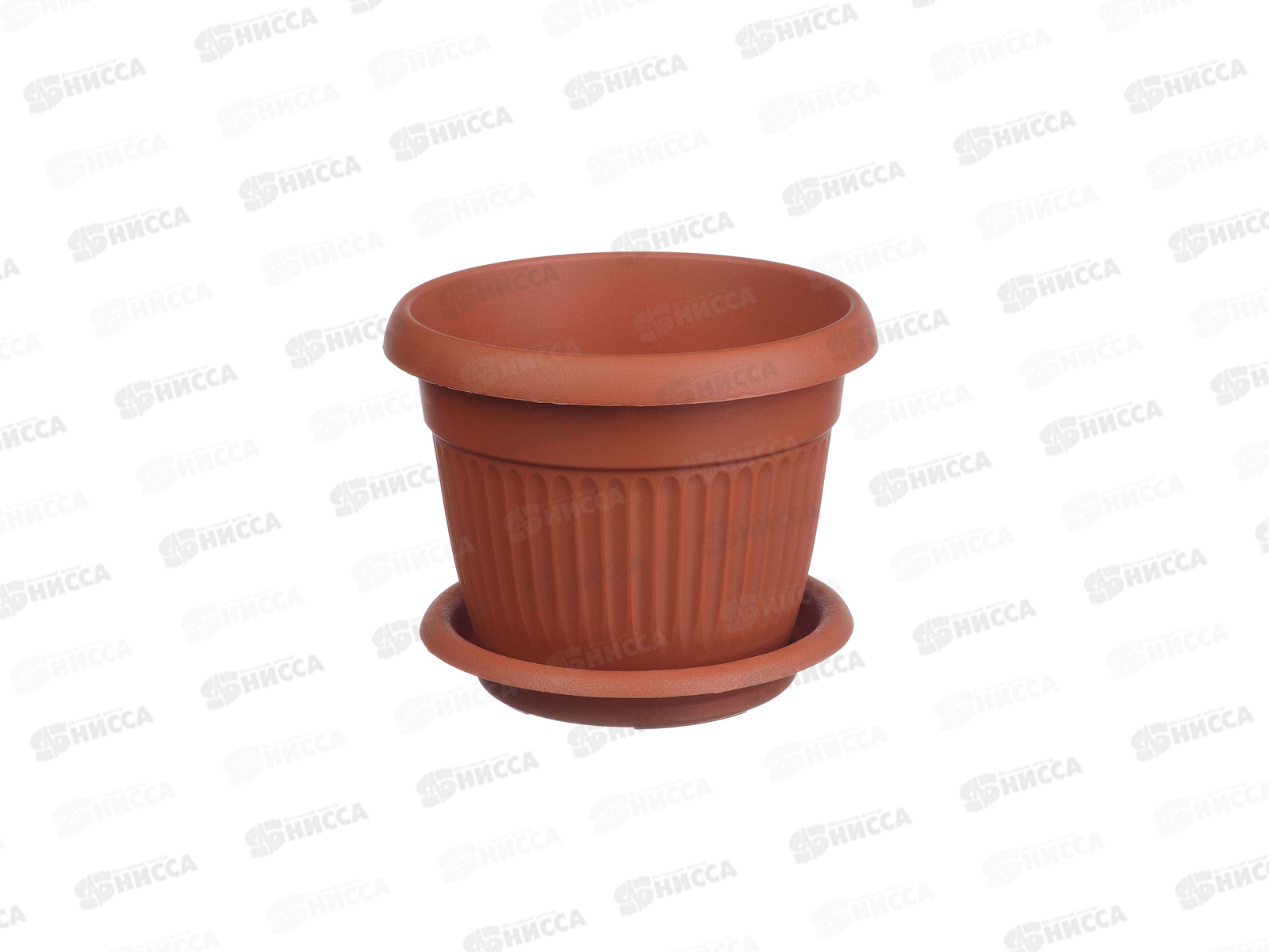 Кашпо Ливия Д240мм 4,6л с подставкой  терракотовый  3020М *20