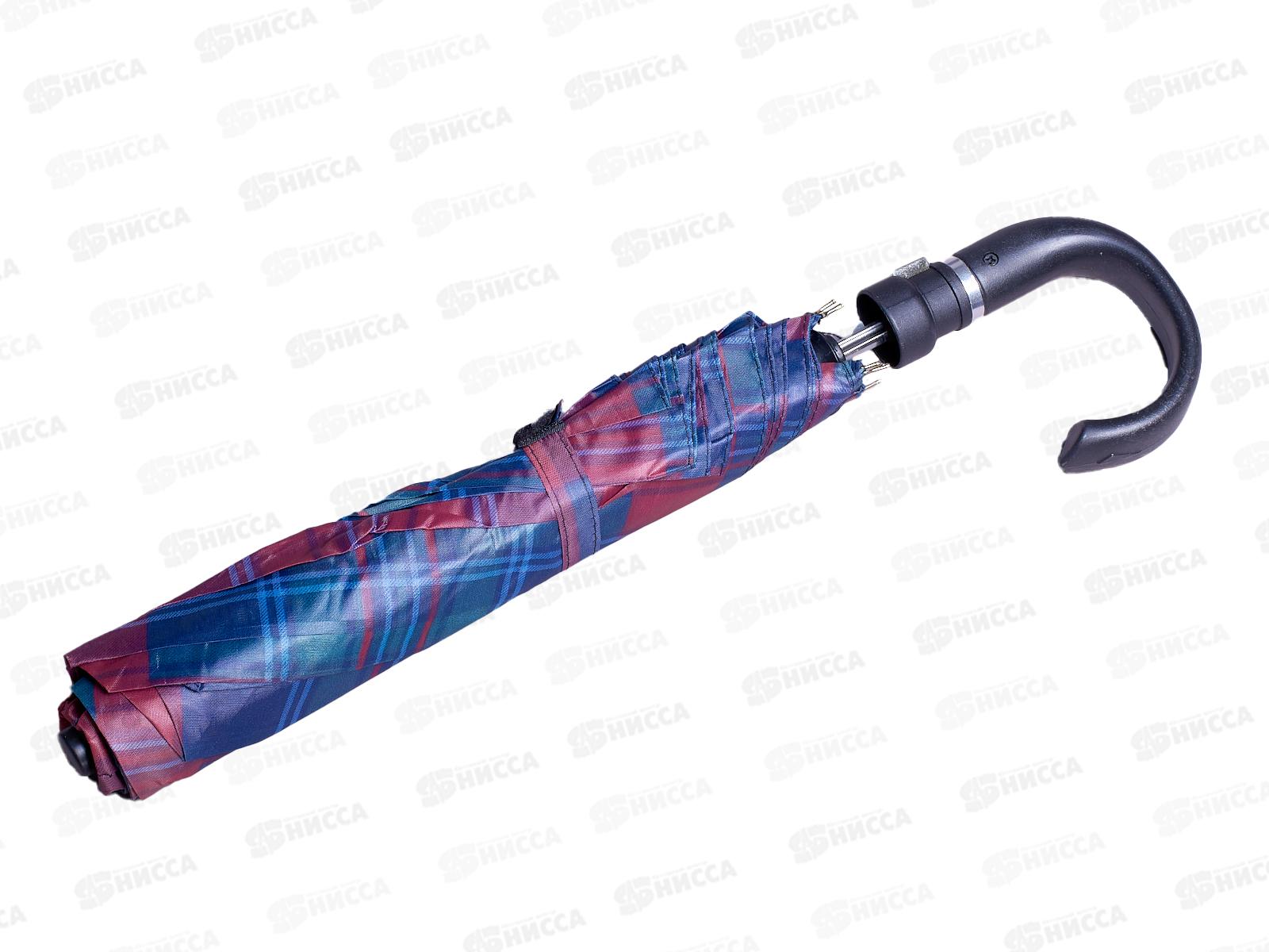 Зонт полуавтомат ткань пластиковая ручка (044749) *60  Ж