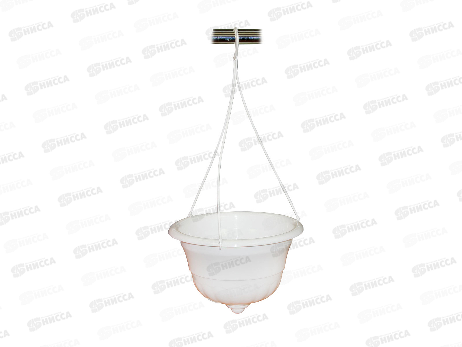 Горшок-Кашпо &quotГрация&quotподвесной  4,5л (белый)  М1607 *17