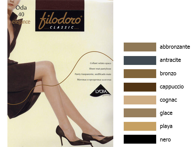Filodoro колготки Oda 40 (nero, IV)