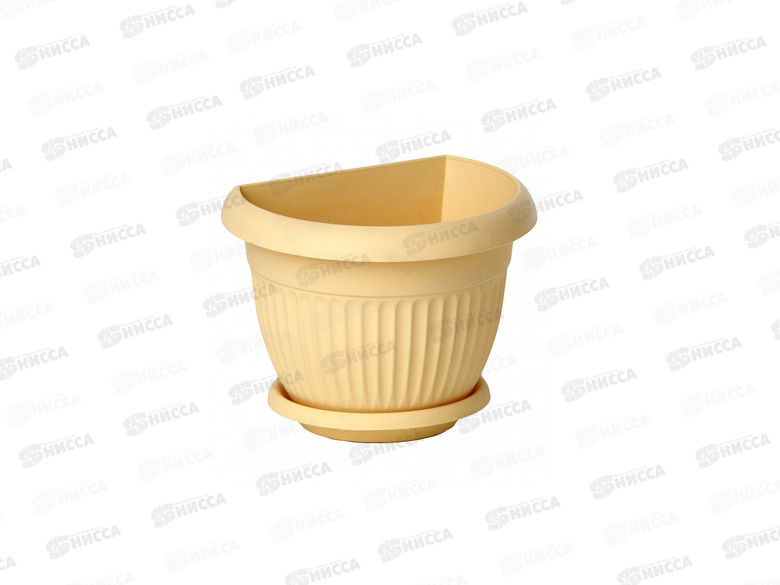 Кашпо настенное Ливия Д180мм Белая Глина М3110 *28