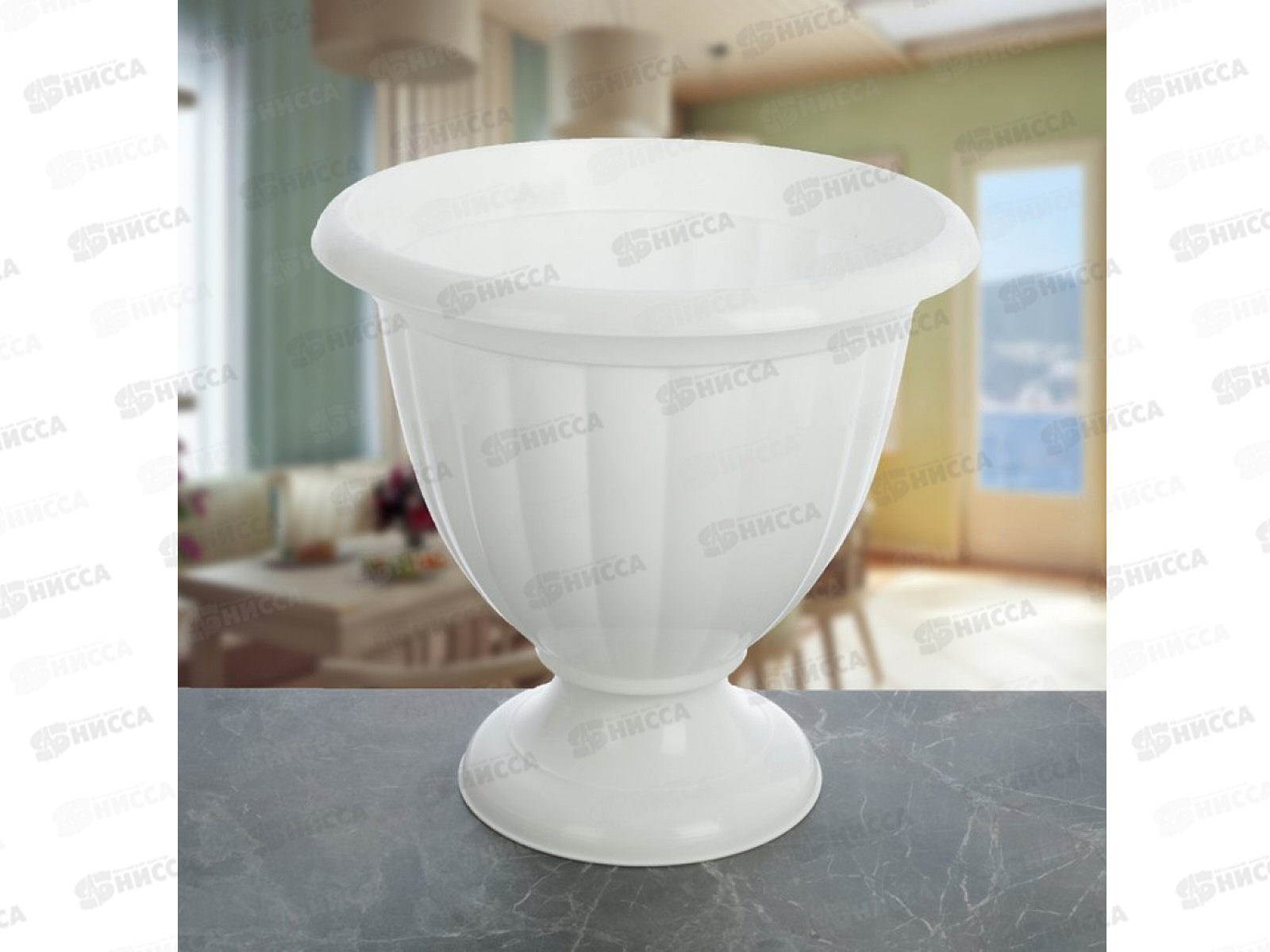 Вазон "Жасмин" 18,0л (белый ) *7 М1393