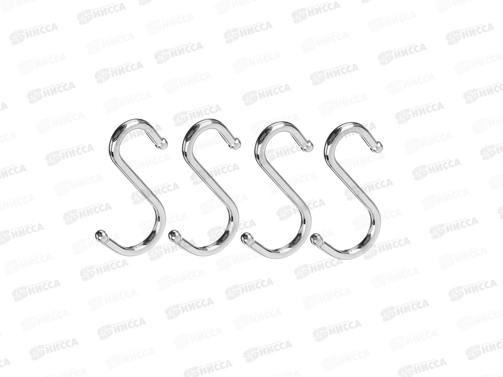 Крючки для рейлинга 4шт VETTA S-образный 481-021 г