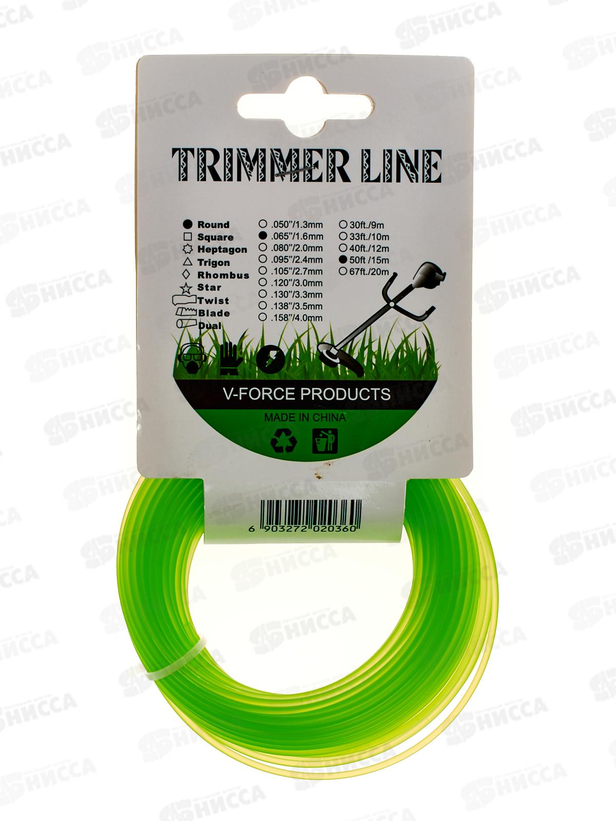 Леска для триммера, Премиум,круг 1.6 мм*15м,, AL-2036-2 *144