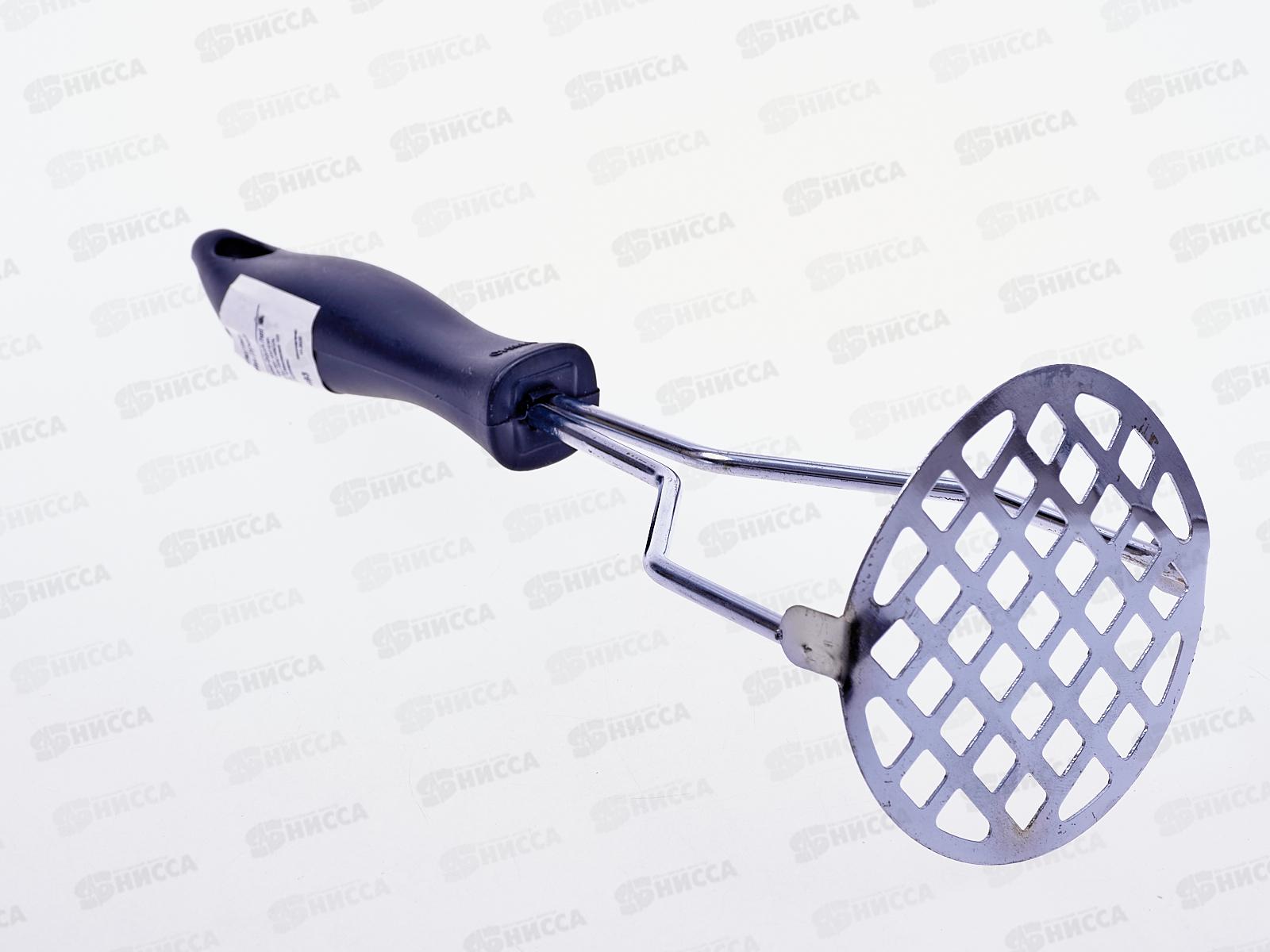 Картофелемялка круглая, пластиковая ручка, 24,5см,  AL-7193 *240