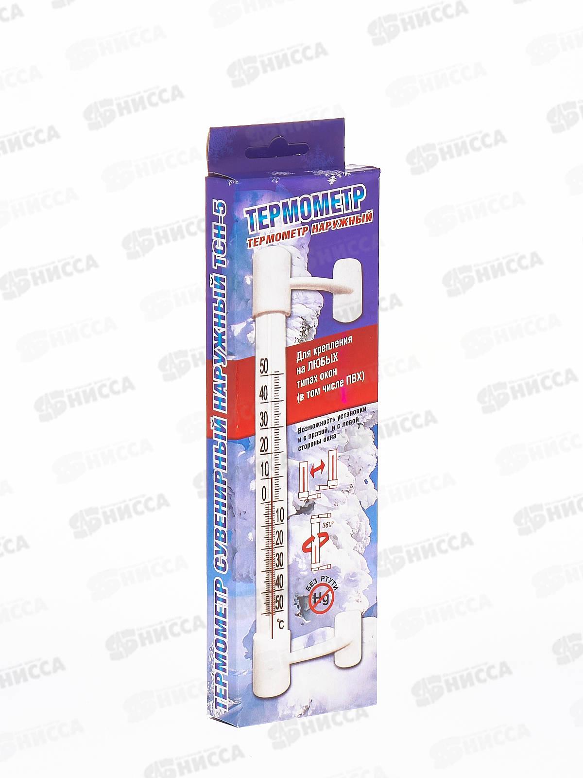 Термометр оконный ТСН-5 "липучка", к/у *40