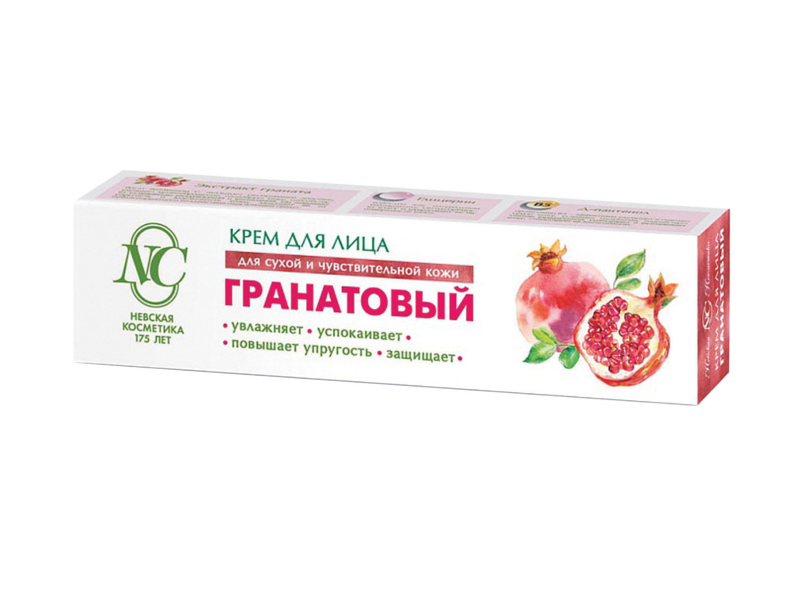 Невская Косметика Гранатовый крем увлажняющий для сухой и чувствительной кожи 40мл*36