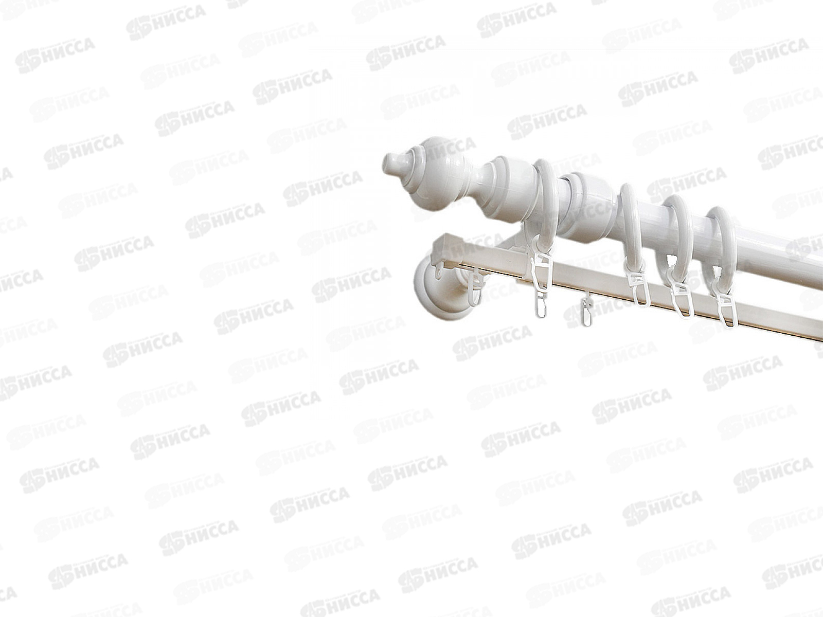 Карниз Кантри 1,2м белый