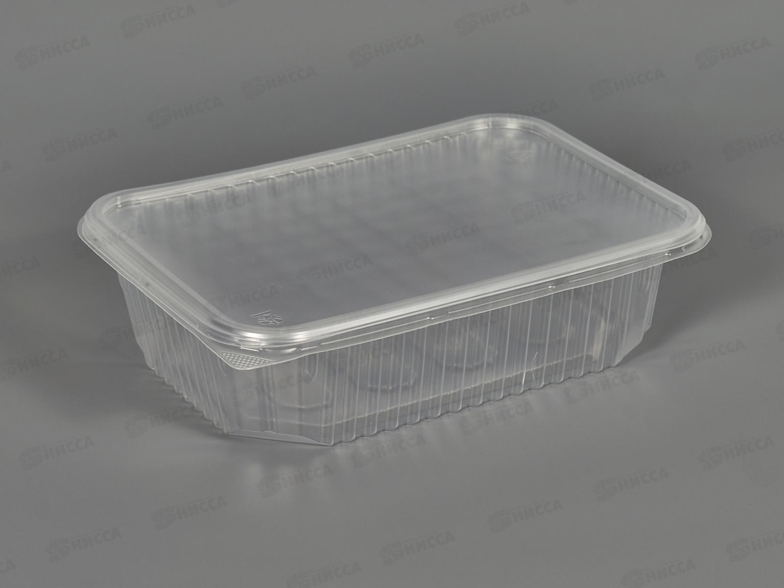 Контейнер одноразовый UP 750мл прямоугольный низкий Пермь 186*132*52мм *100/500