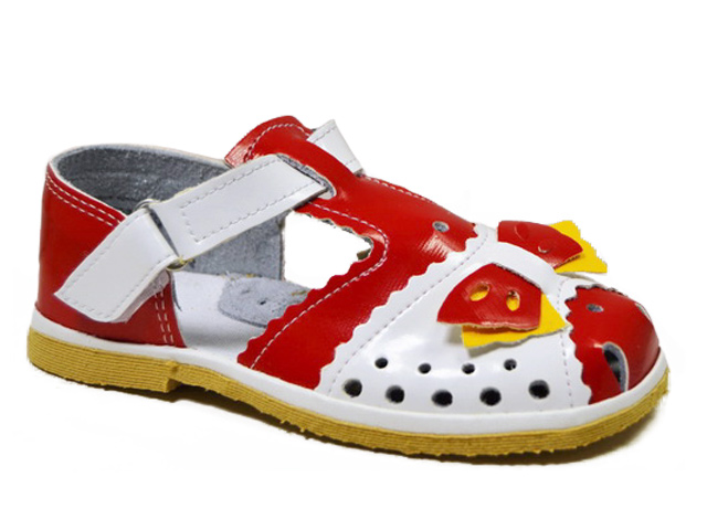 Сандали летние детские ЛАК (липа) размер 20,0 для девочки