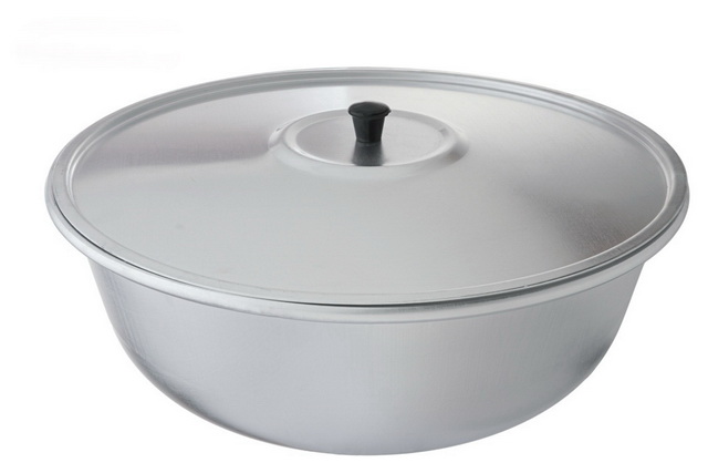 Миска 10л д360мм алюминиевая с крышкой МТ-037 *6