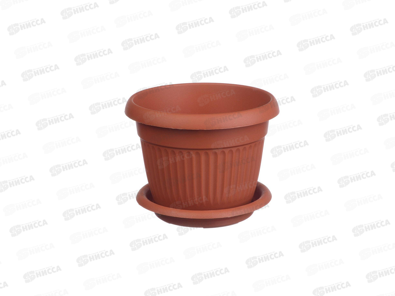 Кашпо Ливия Д160мм 1,4л с подставкой  Терракотовый М3010