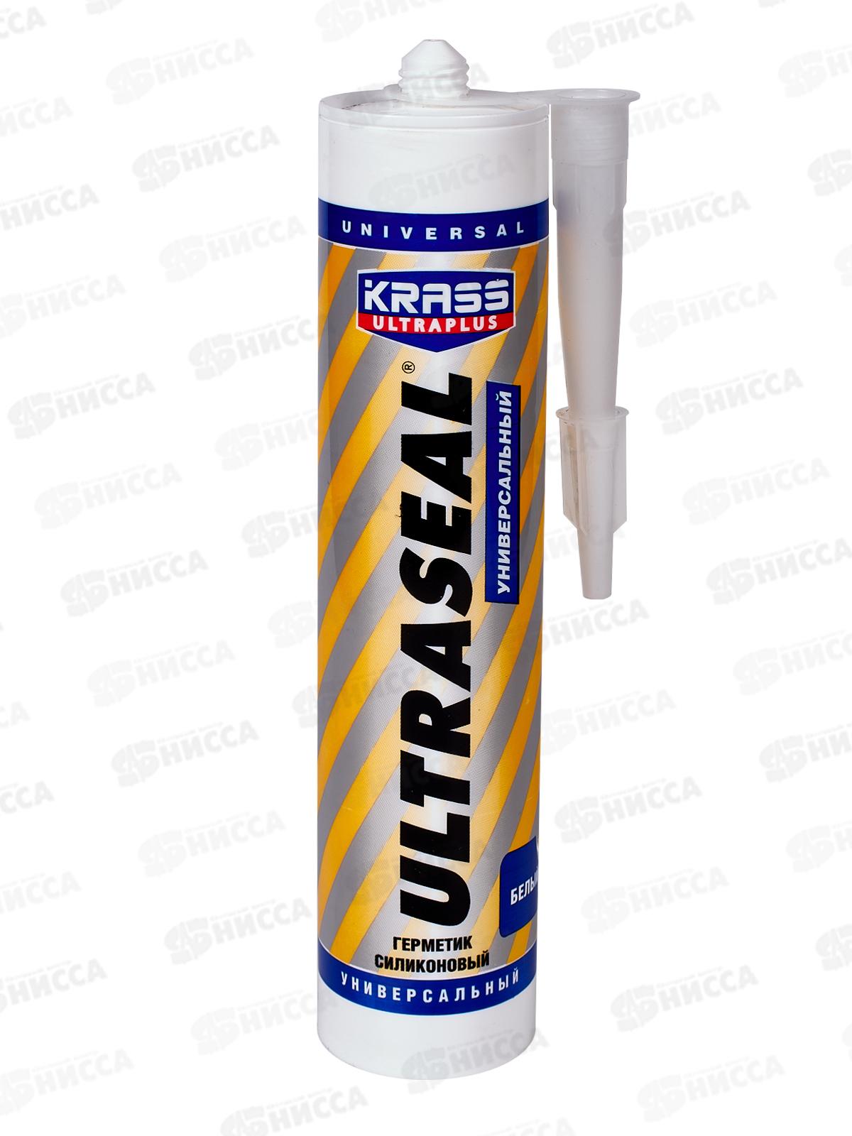 Герметик силиконовый ULTRASEAL универсальный Белый, 260мл *12 ЛАКРА