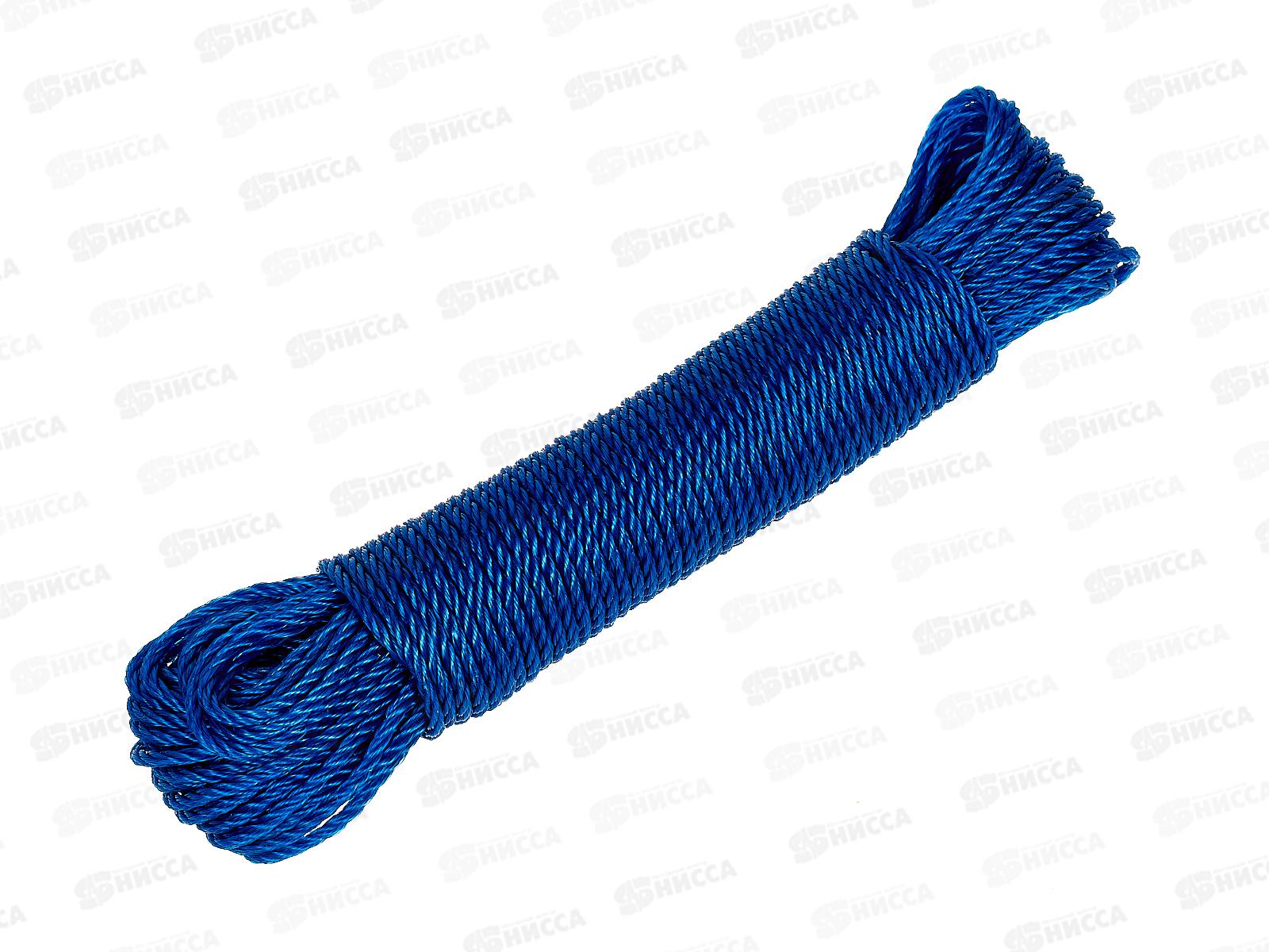 Веревка бельевая 20м х 3мм, цвет в ассортименте, AL-232 *12/360