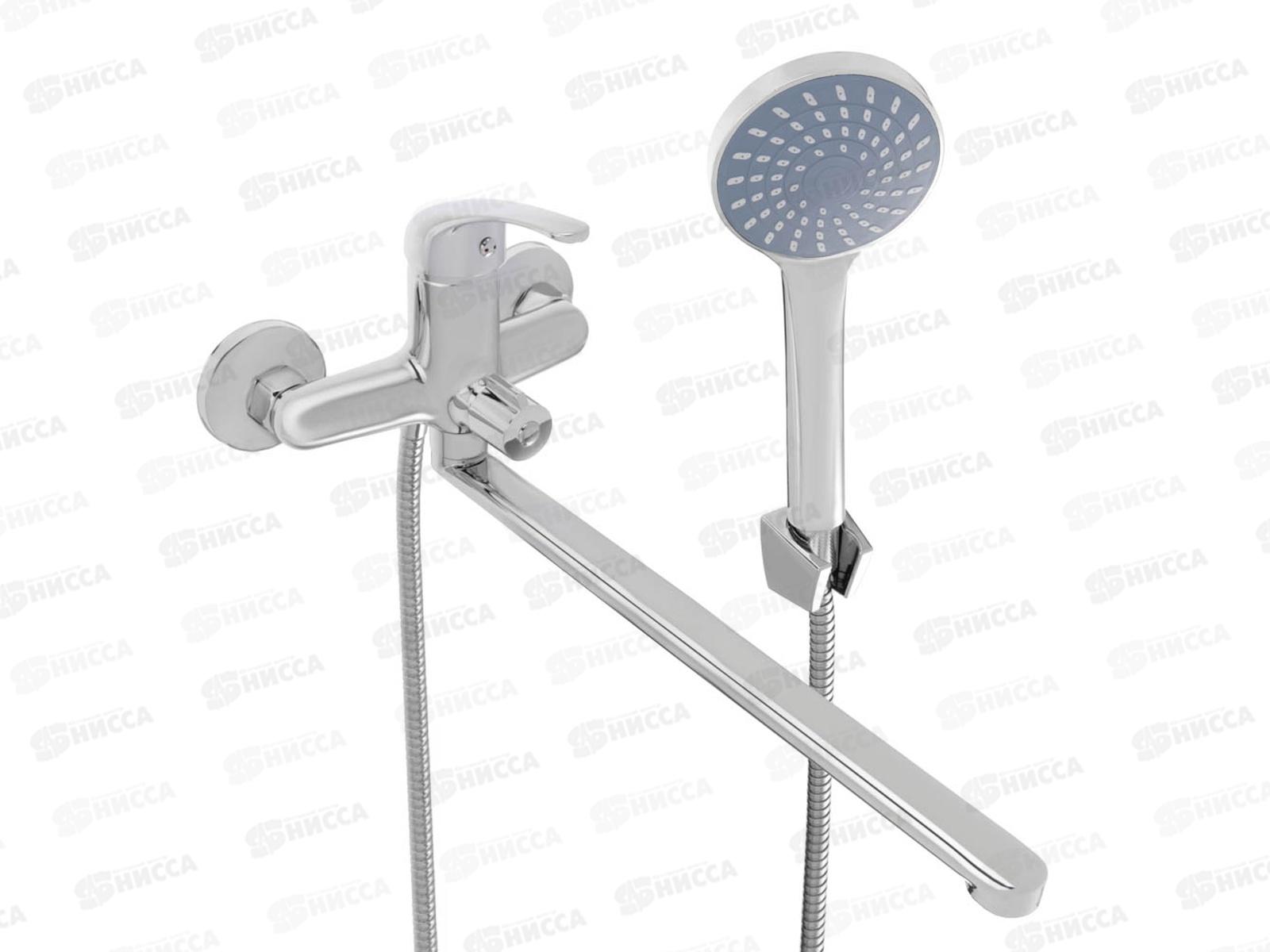 Смеситель Союз кран одноручной для ванны с длинным изливом карт 35мм 553-065 г