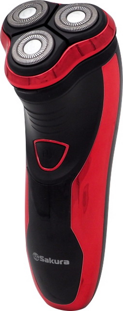 Бритва электрическая SA-5409R 3головки, тример, влажное бритье