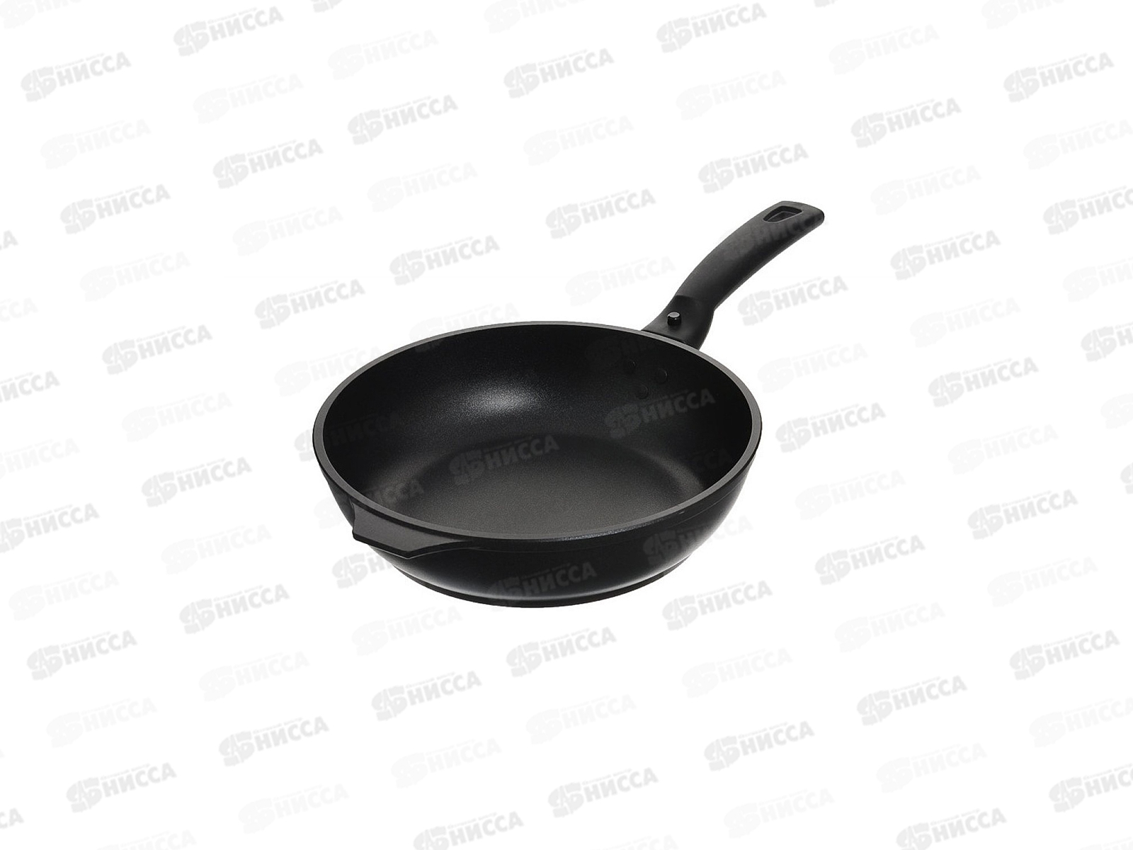 Сковорода алюминевая литая 22 с антипригарным покрытием пластиковая  ручка с222а