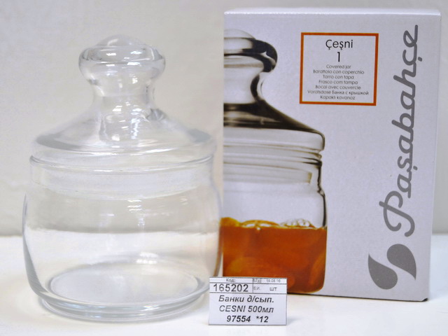 Банка для сыпучих продуктов CESNI 500мл 97554  *12
