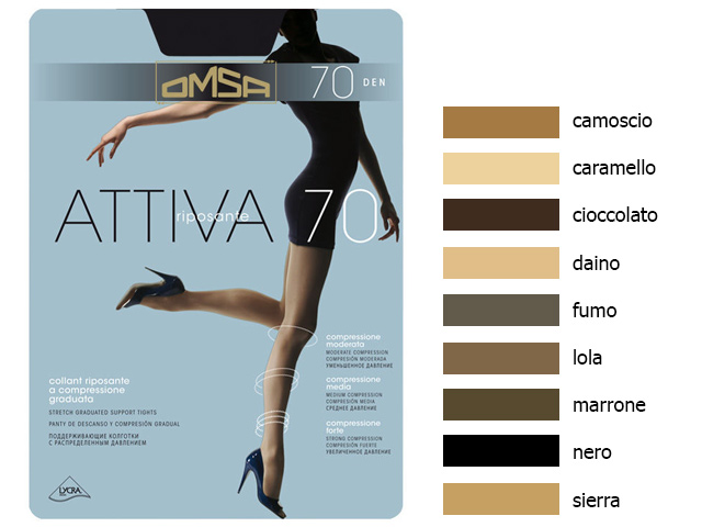 Omsa колготки Attiva 70 (nero, XXL)
