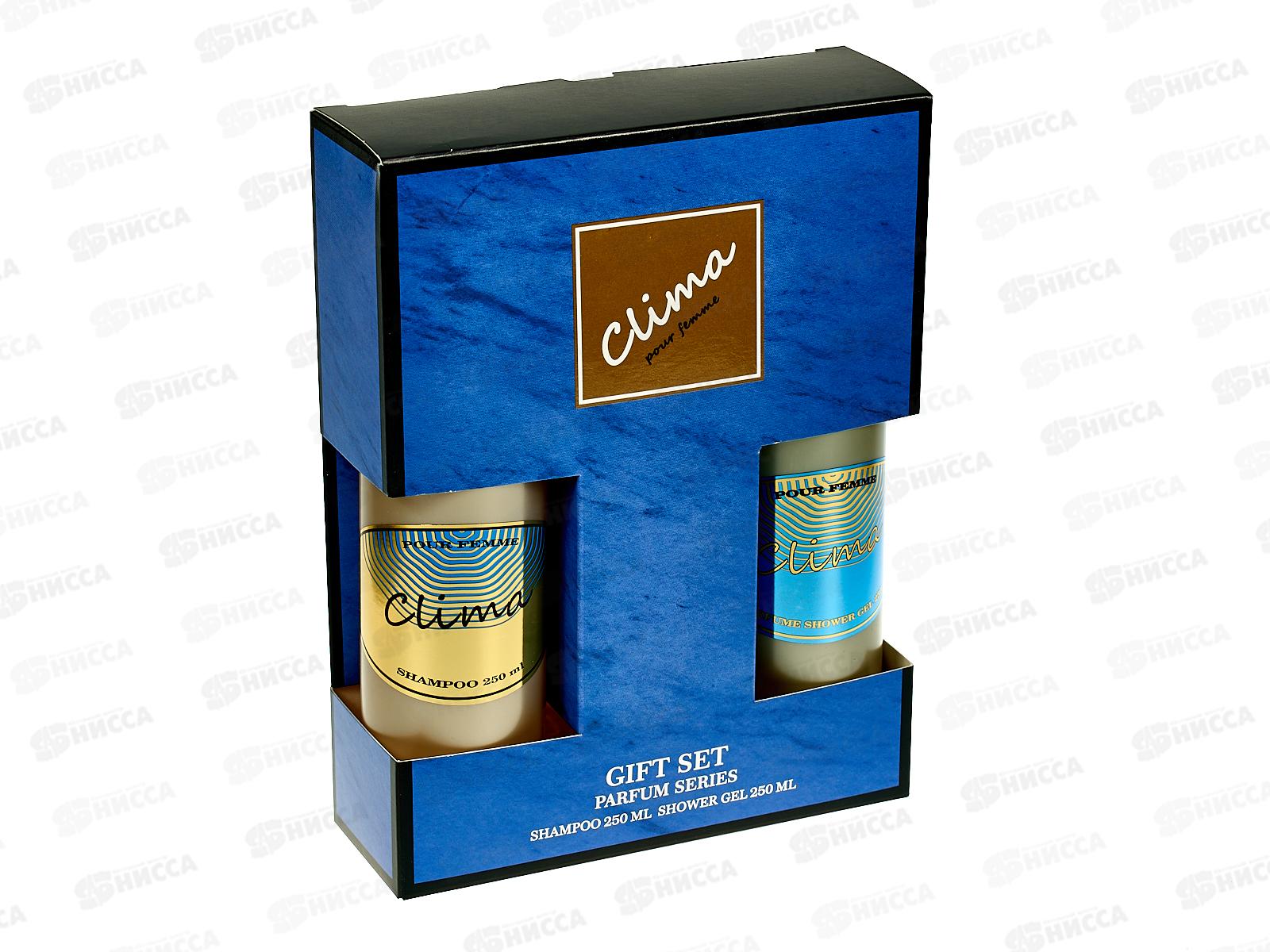 Набор подарочный Clima 131 (шампунь 250мл + гель для душа 250мл) женский *7