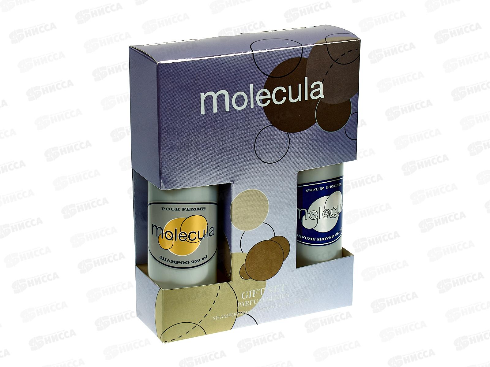 Набор подарочный Molecula 181 (шампунь 250мл.+гель для душа 250мл.) женский *7