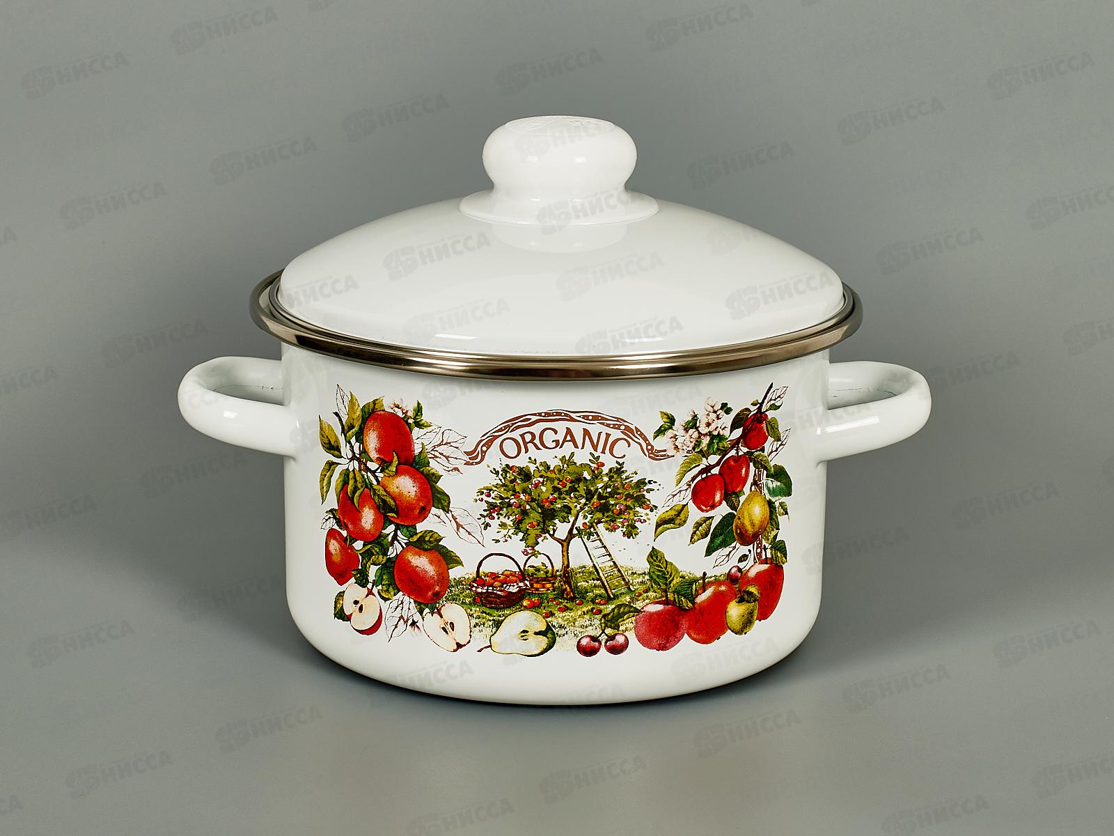 Кастрюля 2,0л эмалированная с рисунком 01-1610/4  *8