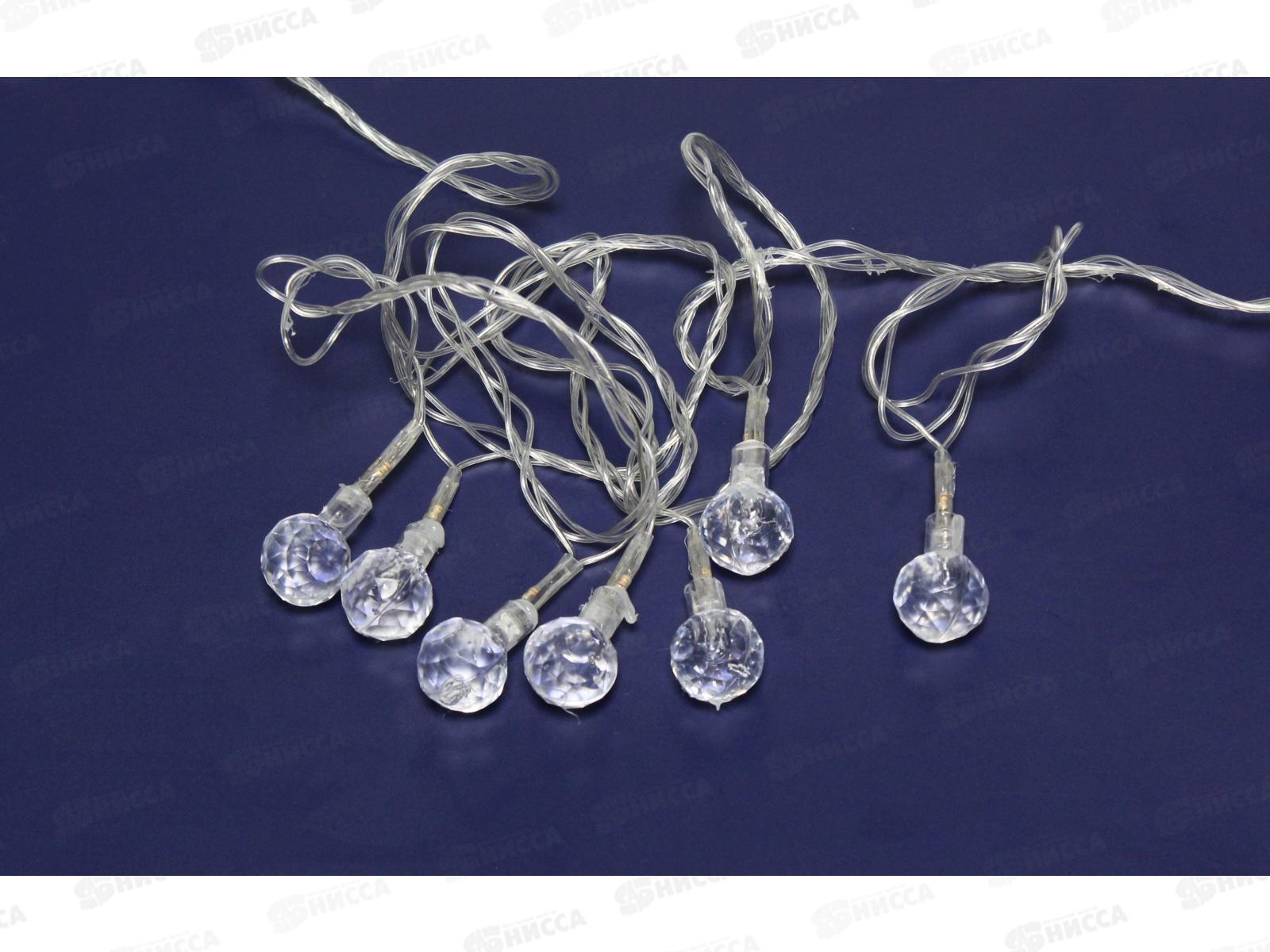 Гирлянда электрическая, новогодняя 4,5 м., 28 диодов, прозрач. провод, разноцв., 220В, 50Гц, AL-3723 *150