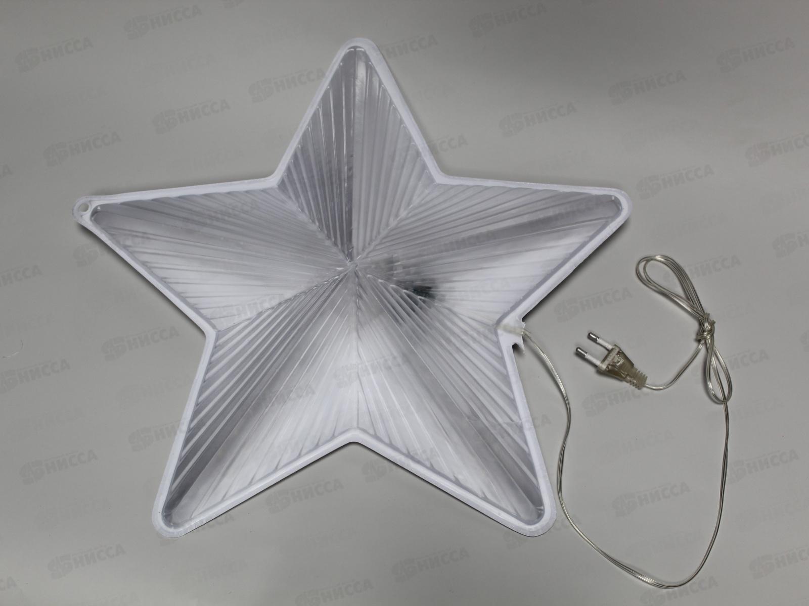 Гирлянда электрическая, новогодняя панно 1,5м., &quotЗвезда&quot, LED диоды, белый провод, разноцв., 220В, 50Гц, AL-8013 *50