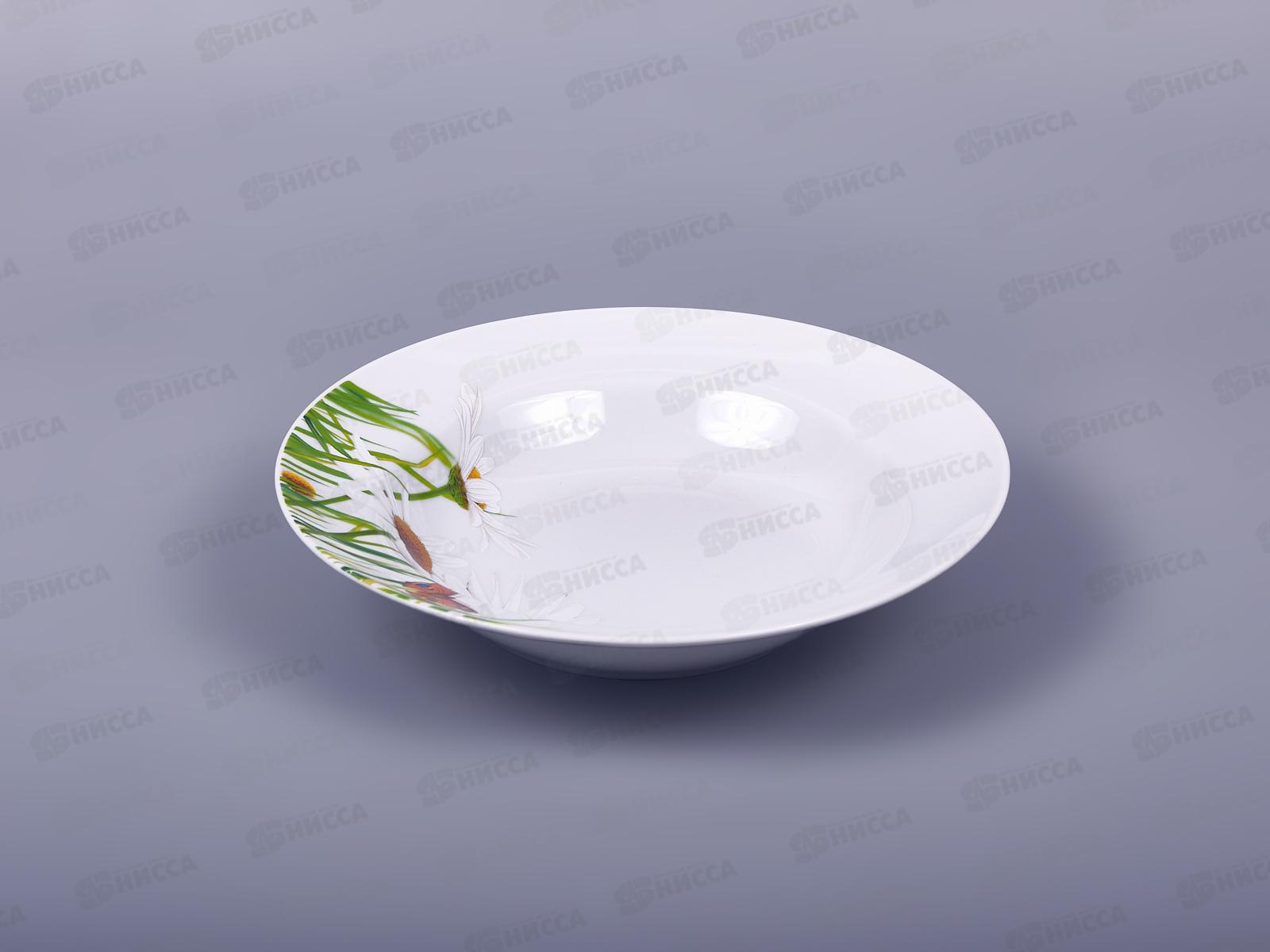 Тарелка глубокая 240мм фарфор Идиллия Ромашка 5С0745 *12