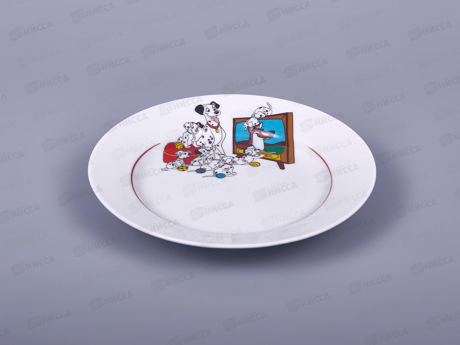 Тарелка мелкая 200мм фарфор Идиллия Далматинцы 4С0803/1 *20