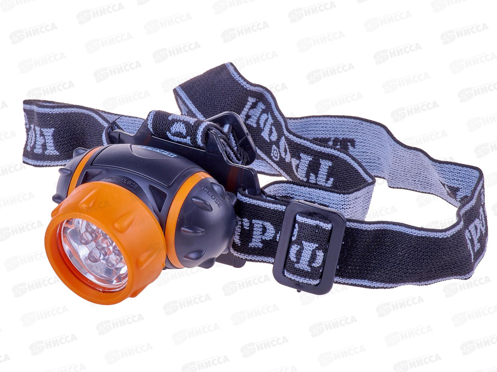 Фонарь ТРОФИ налобный, 3*AAA, 7*LED, в картоной упаковке TG7