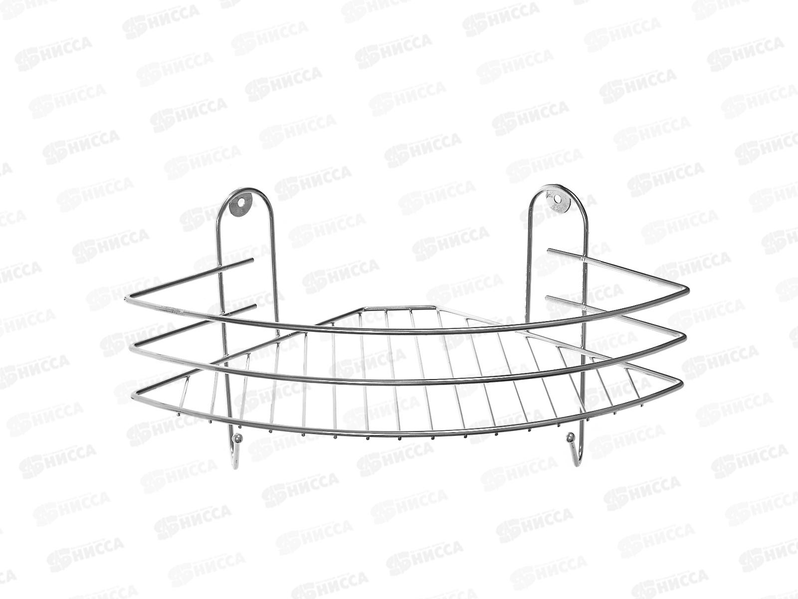Полка угловая 1 секционная  хром 18 С 00035  *4