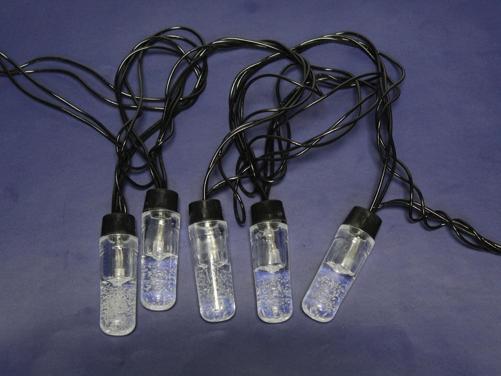 Гирлянда электрическая, новогодняя 5,0 м., 20 диодов, черный провод, разноцв., 220В, 50Гц, AL-3732 *50