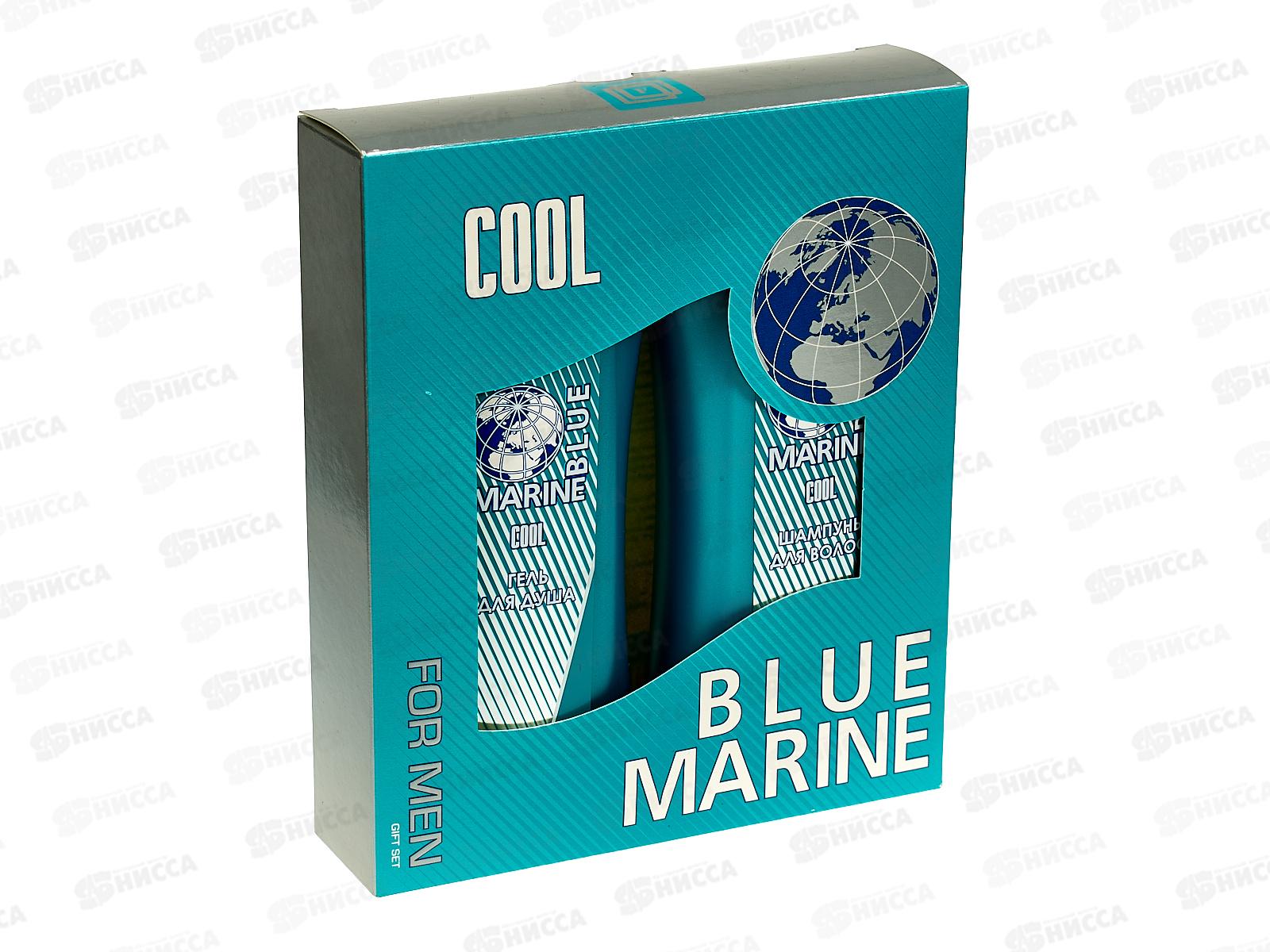 Набор подарочный Blue Marine Cool (шампунь 250мл + гель для душа 250мл) мужской * 12