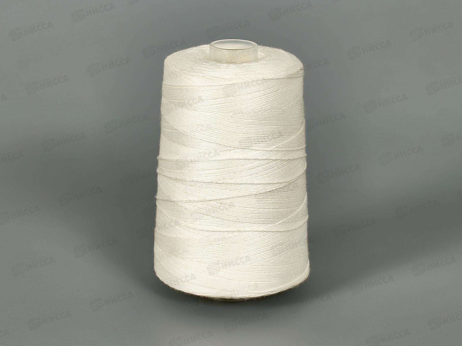 Нить для сшивания документов 1000м полиэфирная белая, 210ЛШ *10/70