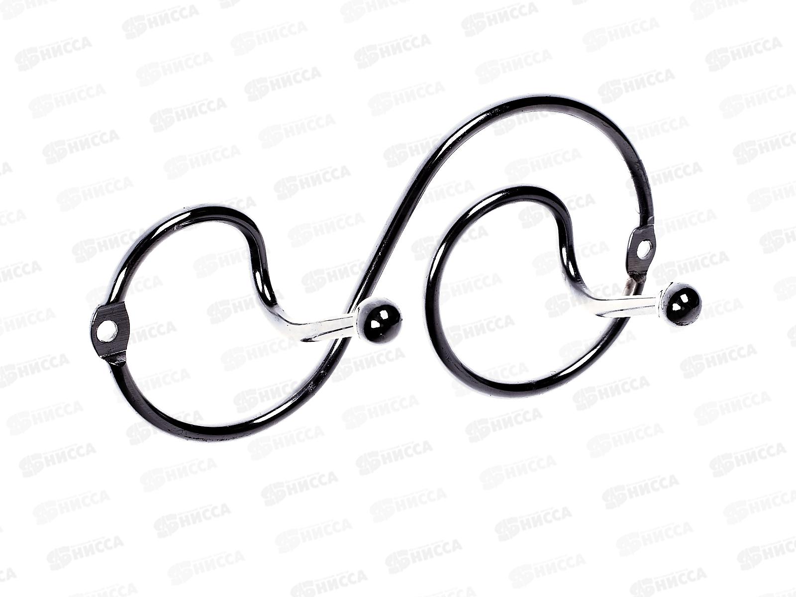 Вешалка для одежды Фигурная 2 крючка F2 хром (002950) Ж