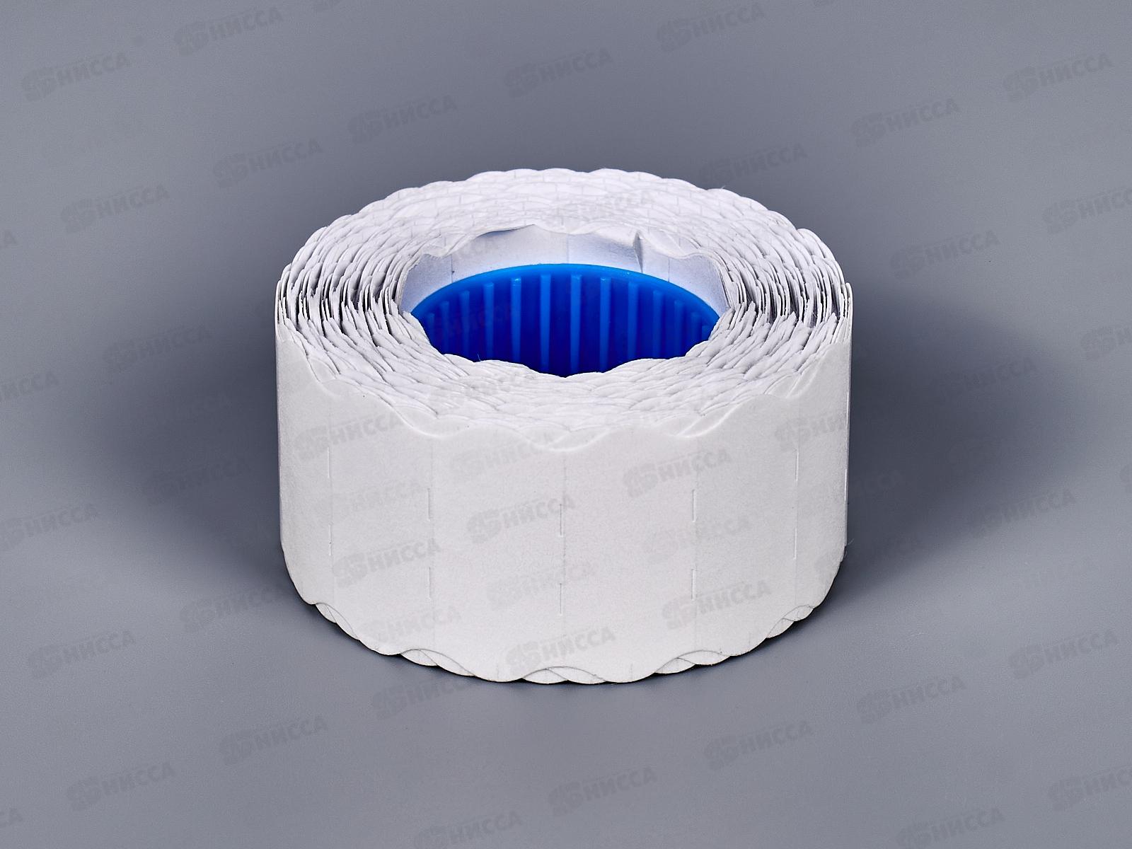 Ценники для этикеточного пистолета BRAU Волна 26*12мм 800шт белые, 123576 *5/100