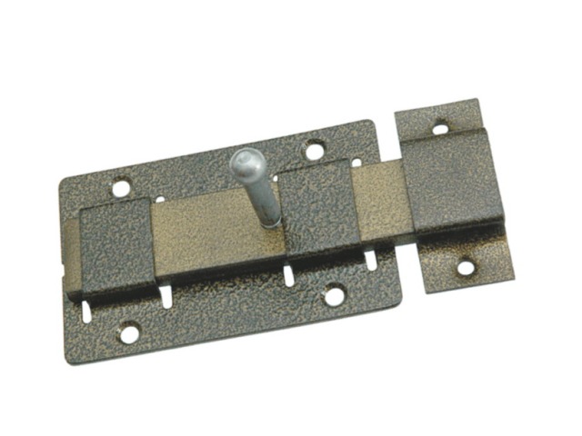 Задвижка дверная ЗД-02 полимер бронза *20