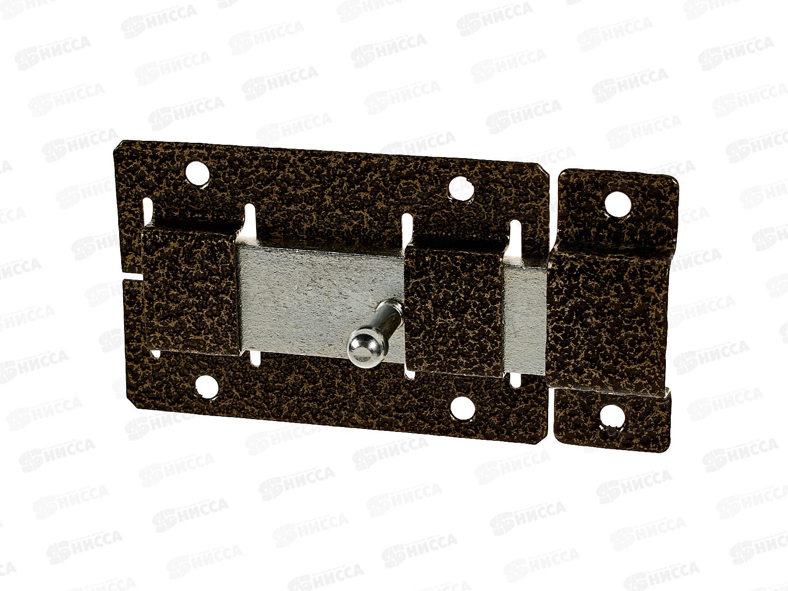 Задвижка дверная ЗД-02 полимер бронза *20