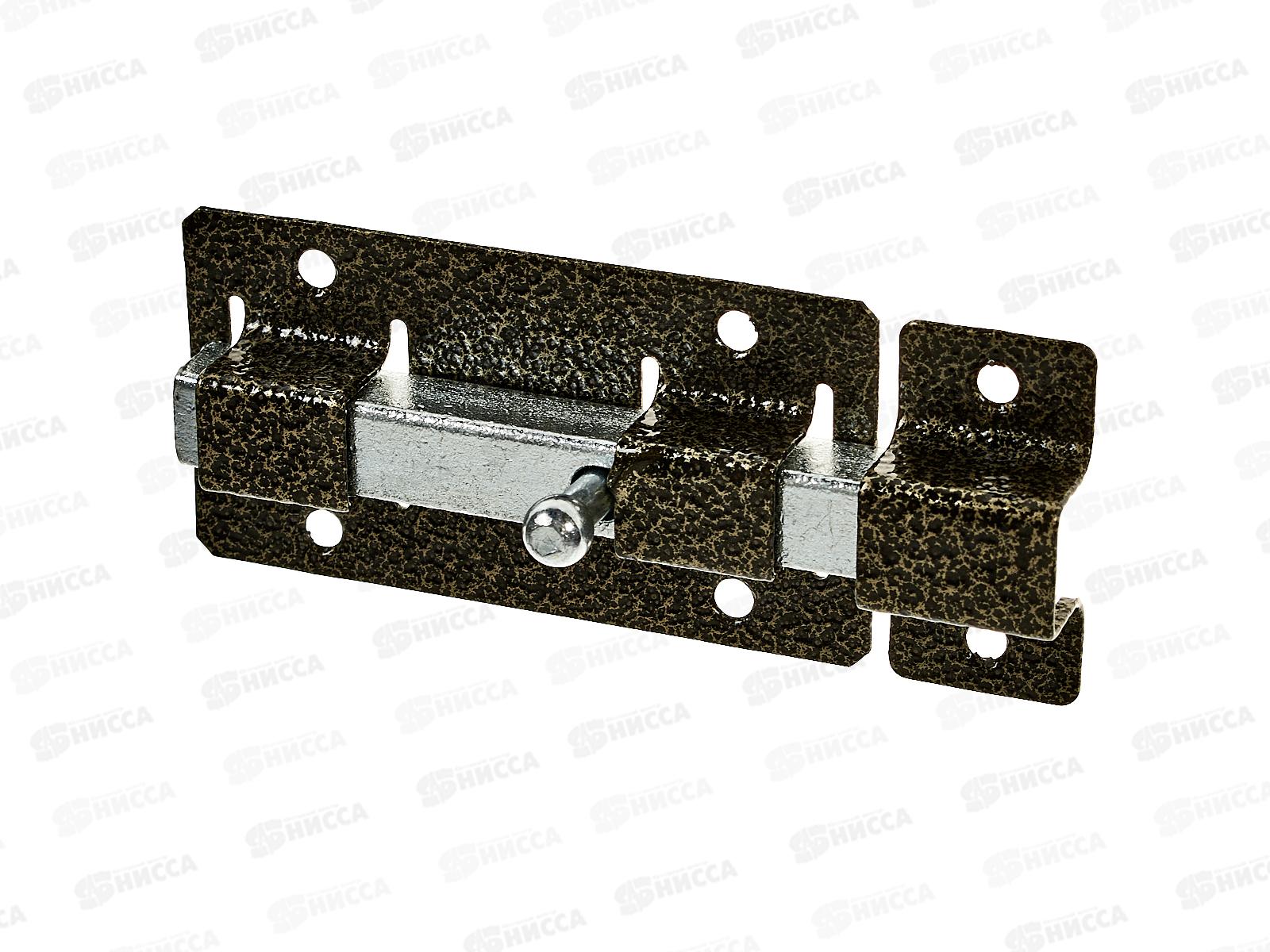 Задвижка дверная ЗД-06 полимер бронза *20