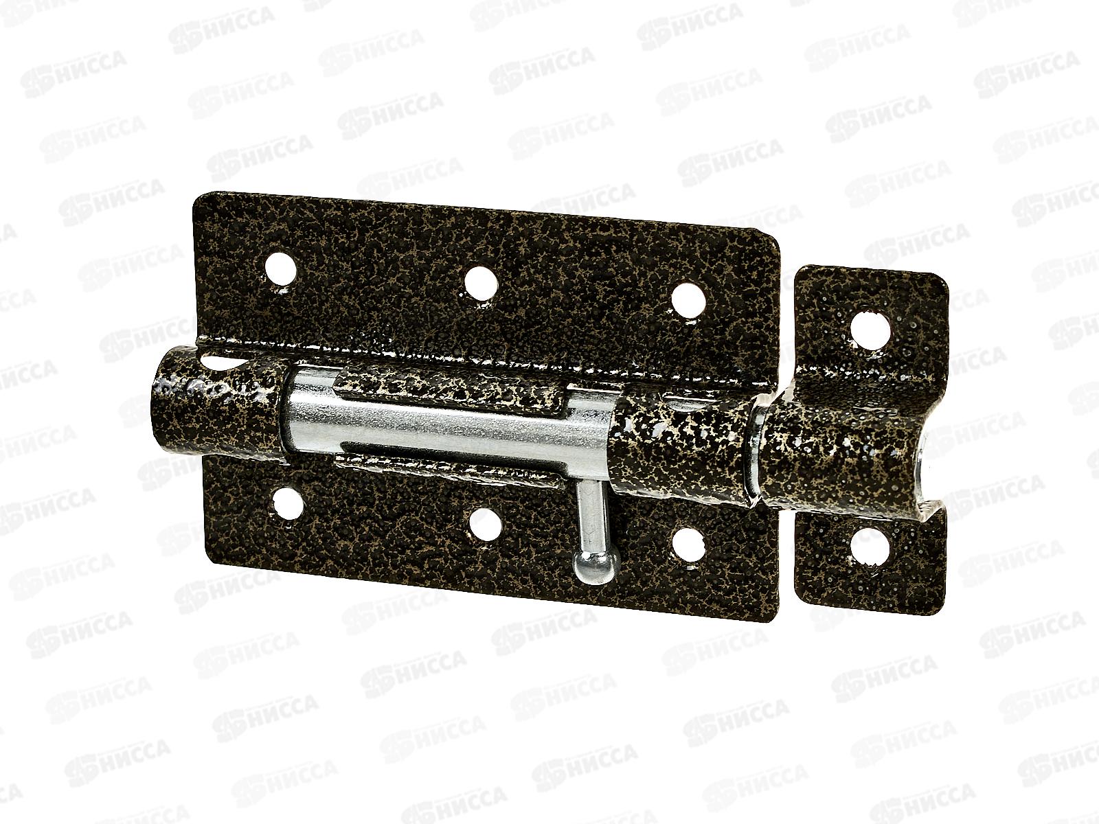 Задвижка дверная ЗД-08 полимер бронза *20