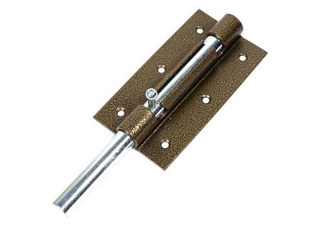 Задвижка дверная ЗД-09 полимер бронза *20