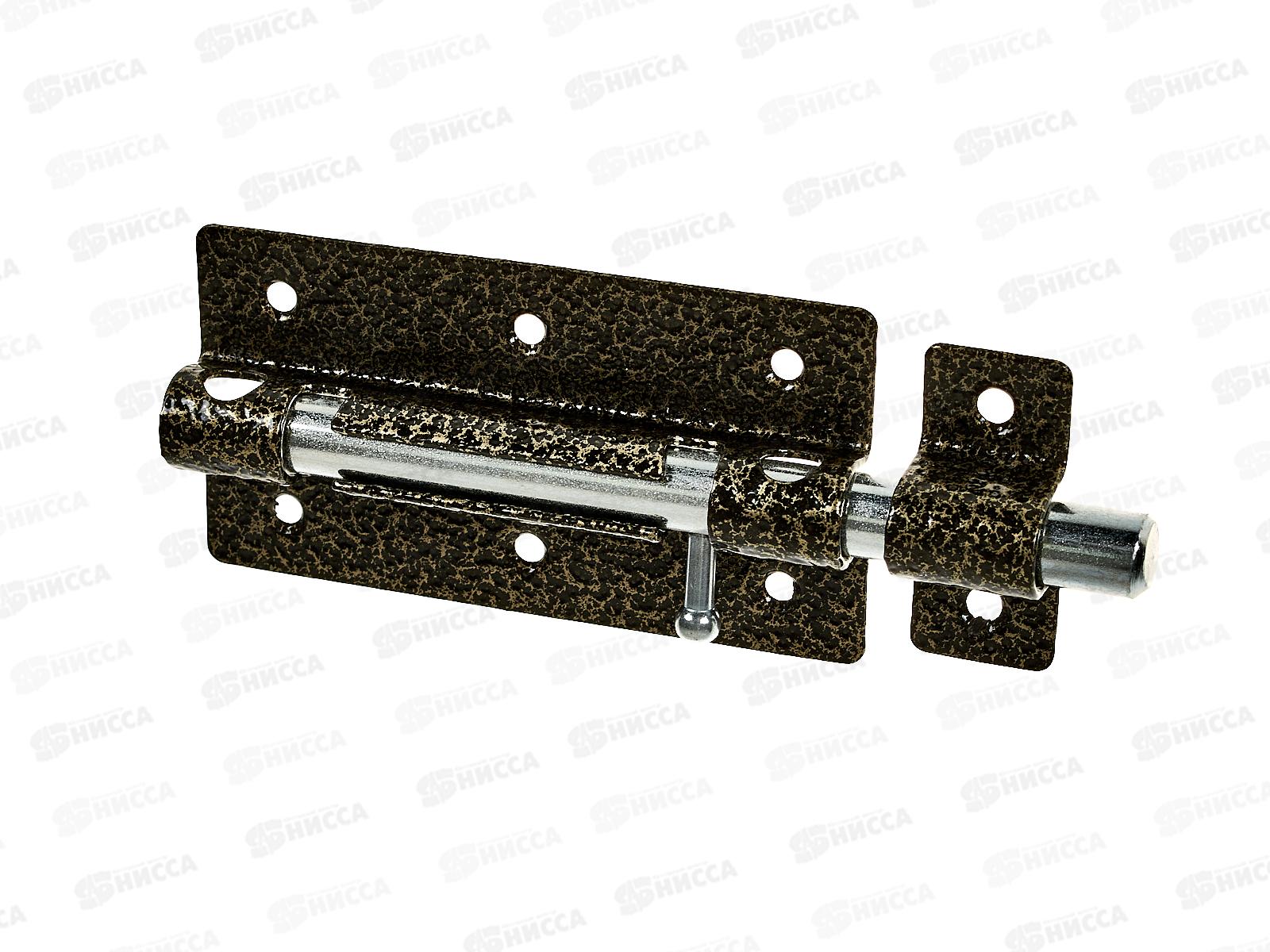 Задвижка дверная ЗД-09 полимер бронза *20