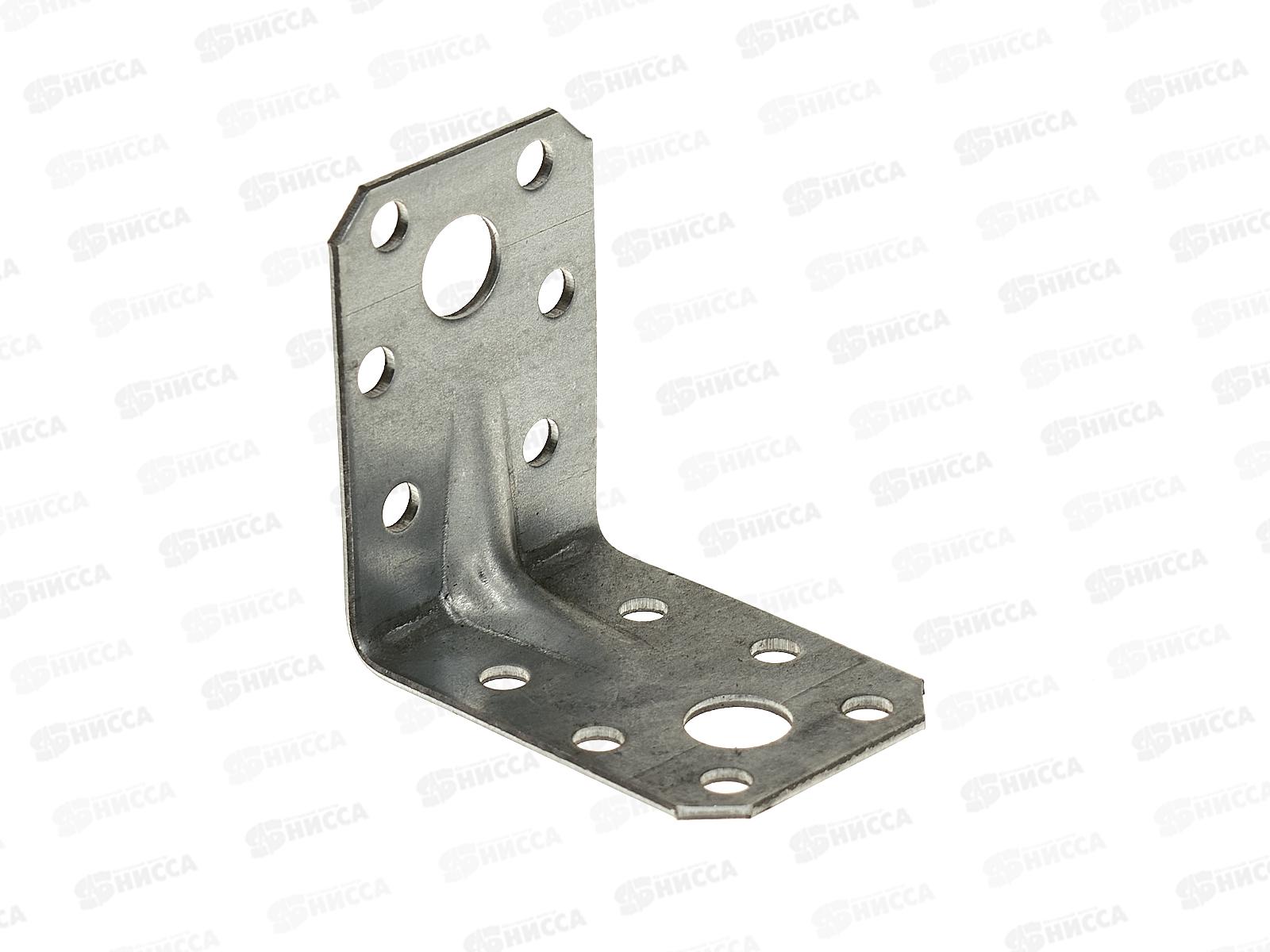 Уголок крепёжный 50*50*35*2.0 усиленный ГОЦ(горячее оцинкование) *100