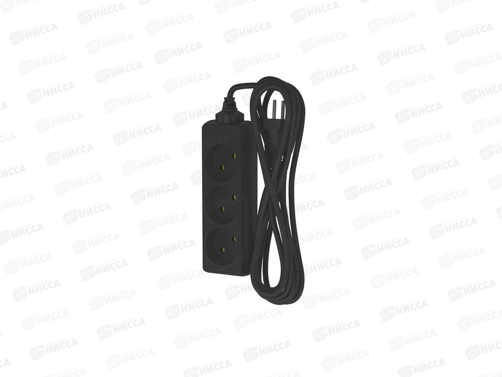 Удлинитель ФОТОН 10-33 (1*3)  3м 10А черный *20