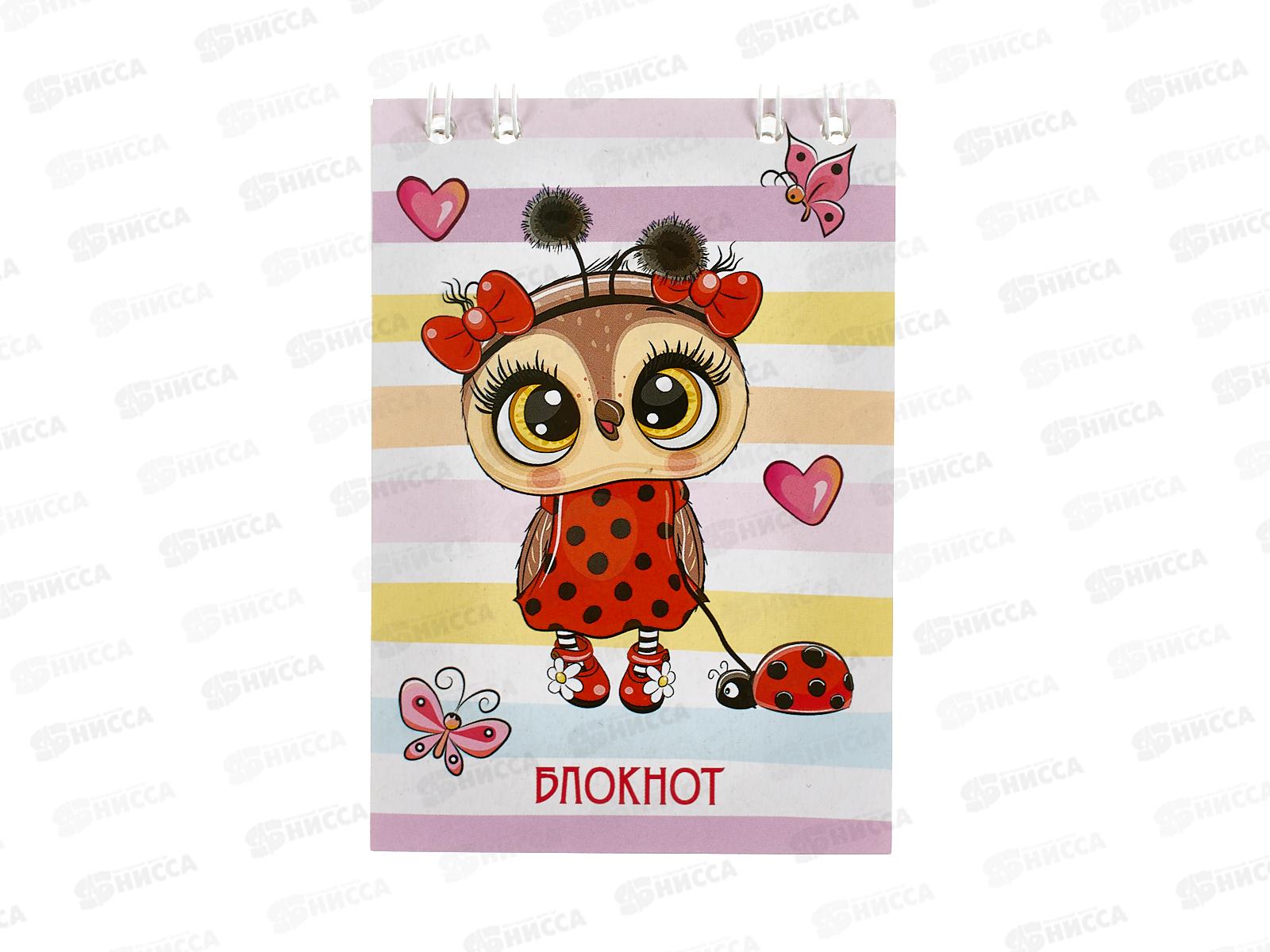 Блокнот 24л ПГС Совушки, 68*98, глит. *24