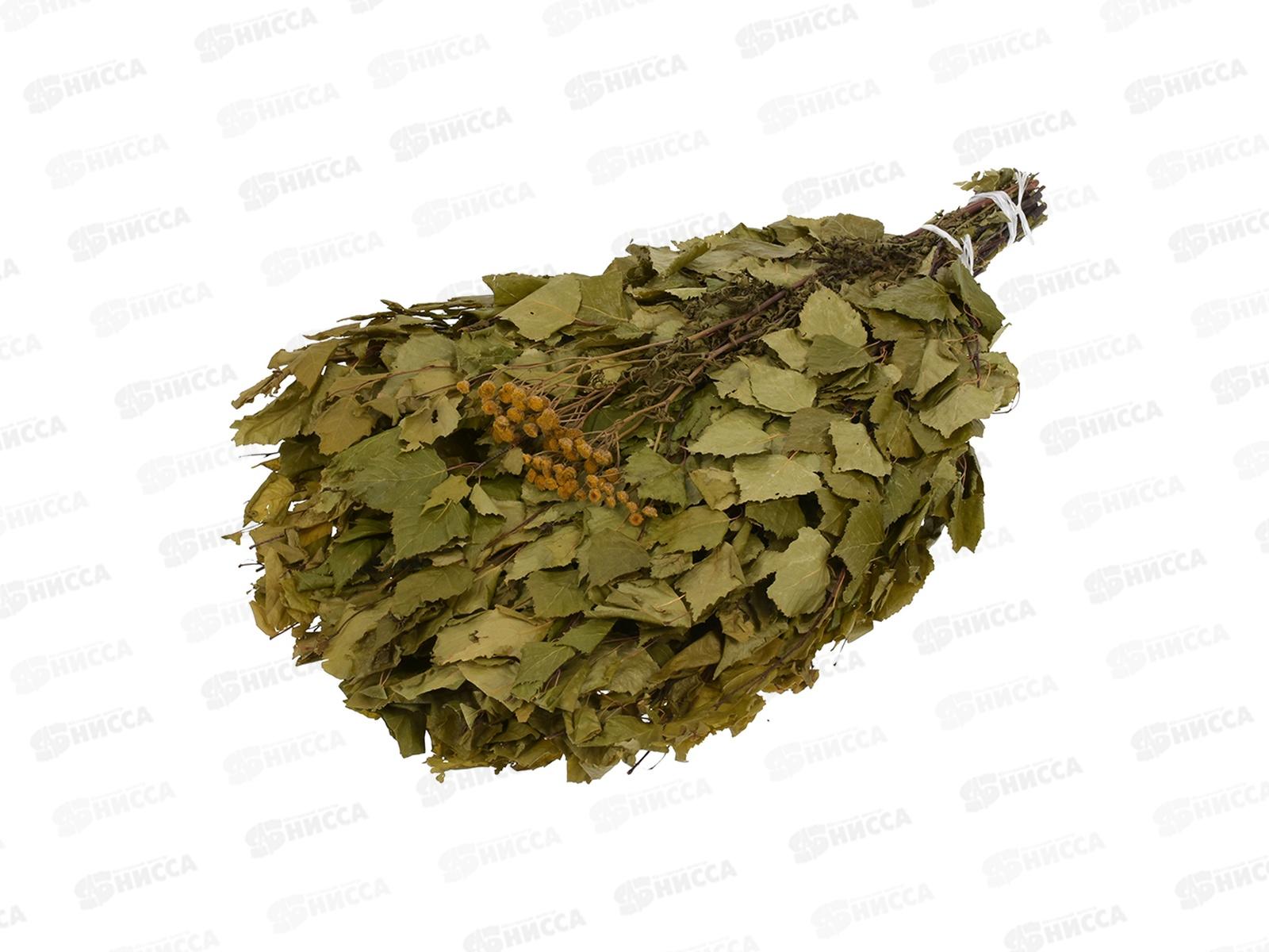 Веник березовый с пижмой в уаковке "Банные штучки" 32106 *25