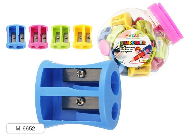 Точилка MAZARI Dia, 2 отверстия, ассортимент, M-6652 *40/400/800