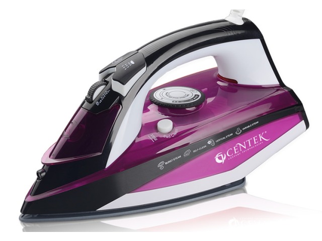 Утюг электрический CT-2344 2400вт керамический фиолетовый   *10