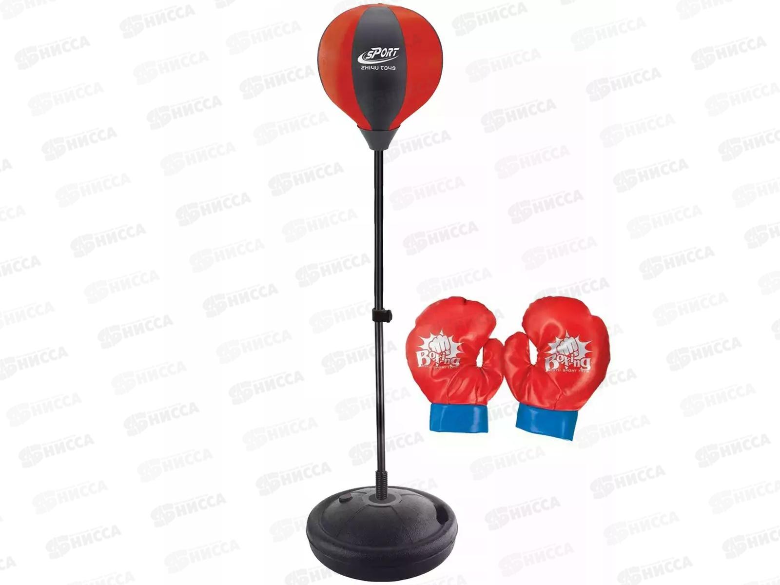 Набор бокса ZY1710 (груша на стойке+перчатки) D19см в/к *4 гб